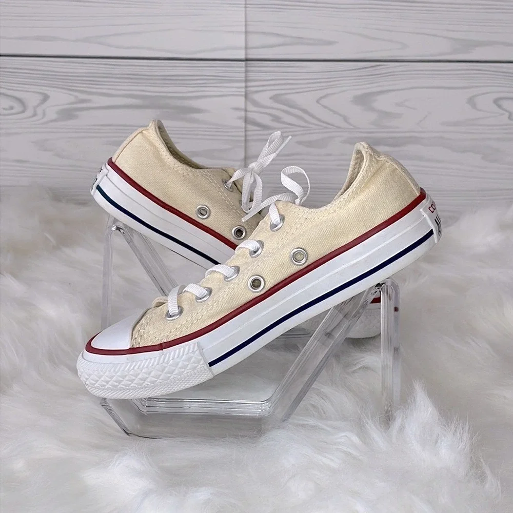Converse Chuck Taylor All Star Low‎ Top Kids Shoes Ivory Canvas 11.5